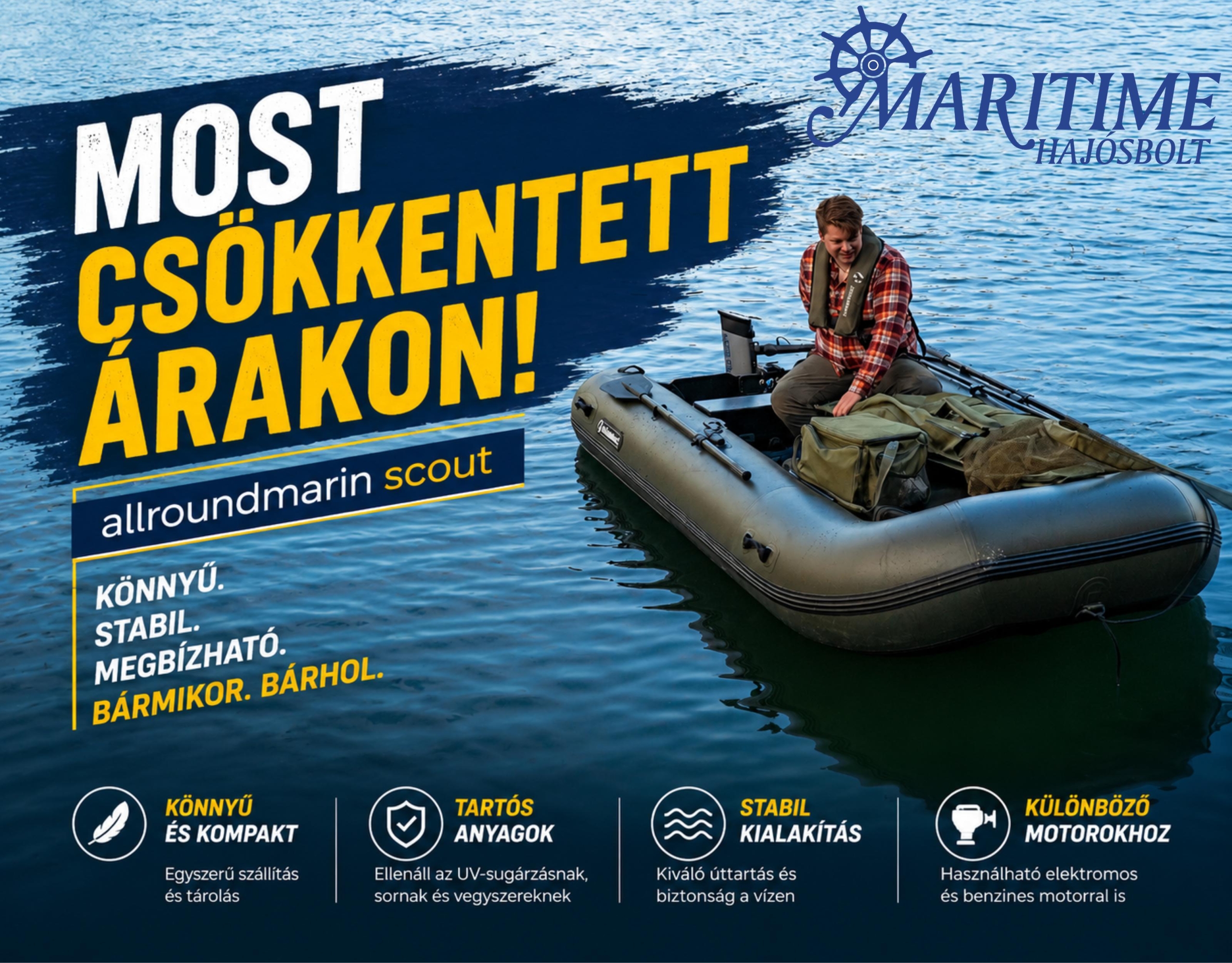Maritime Hajósbolt csónak kínálata. Maritime Hajósbolt csónak kínálata.